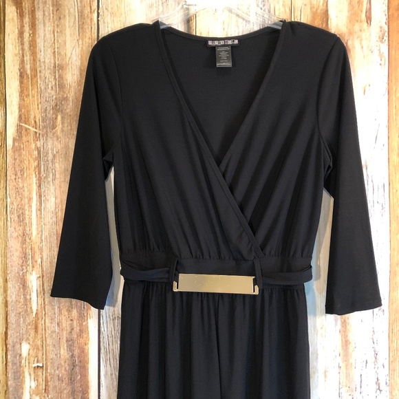 paper doll Pants - Paper Doll Black Jersey Jumpsuit sz M EUC!